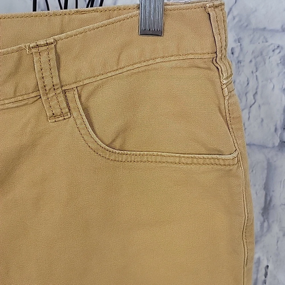 Carhartt Men's Khaki Canvas Flex Relaxed Fit Jeans‎ 38/30